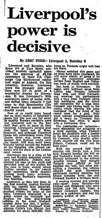 Guardian match report