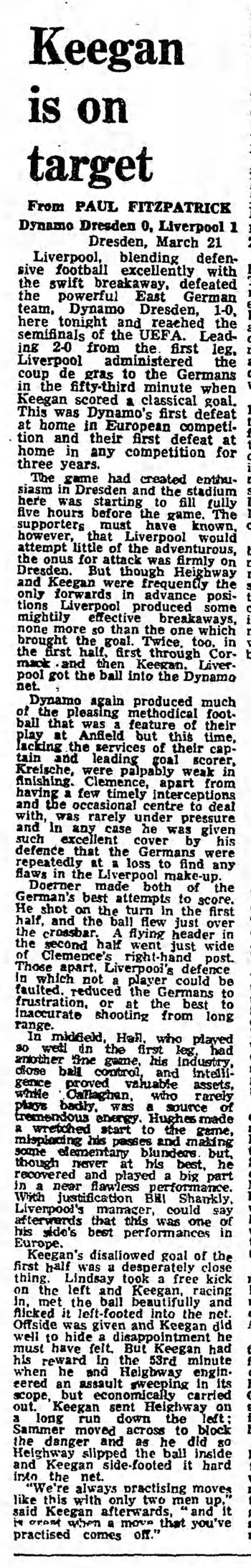 Guardian match report