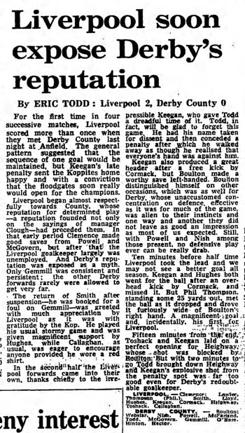 Guardian match report