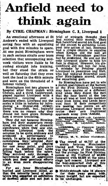 Guardian match report