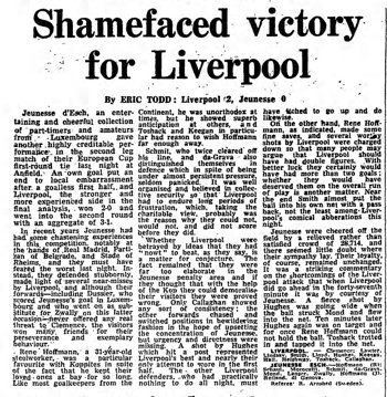 Guardian match report