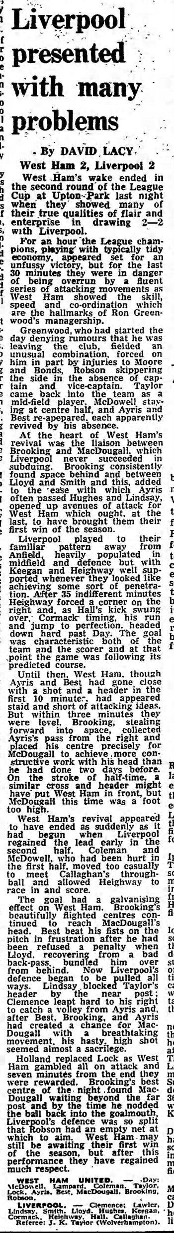 Guardian match report