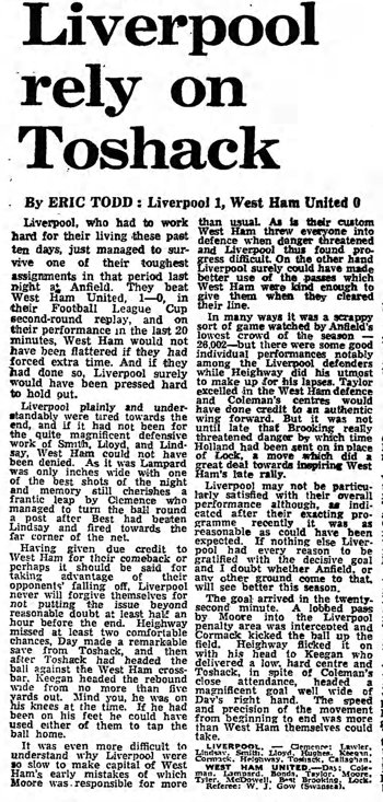 Guardian match report