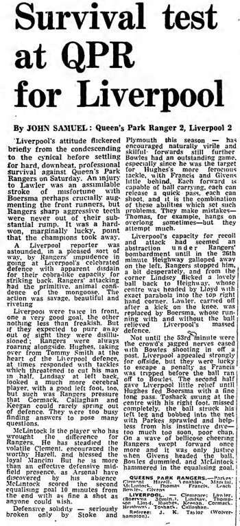 Guardian match report