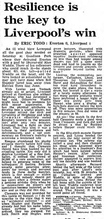 Guardian match report