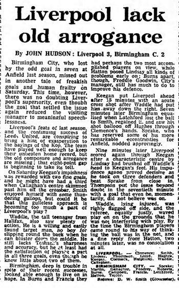 Guardian match report