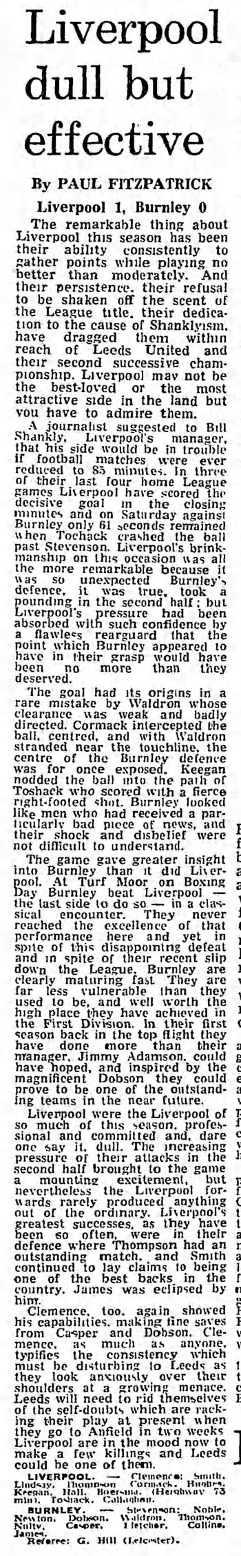 Guardian match report