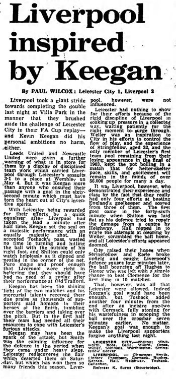 Guardian match report