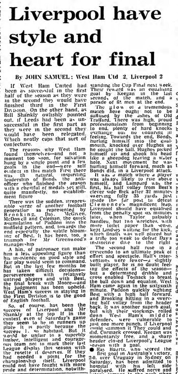 Guardian match report