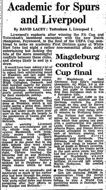 Guardian match report