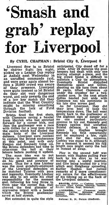 Guardian match report