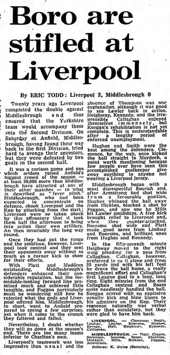 Guardian match report