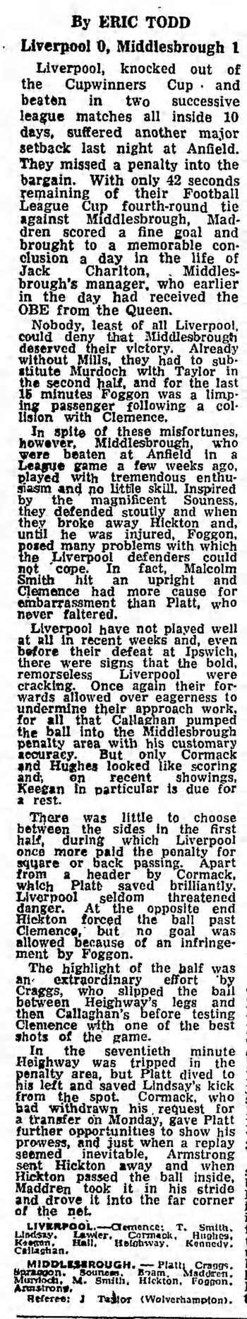 Guardian match report