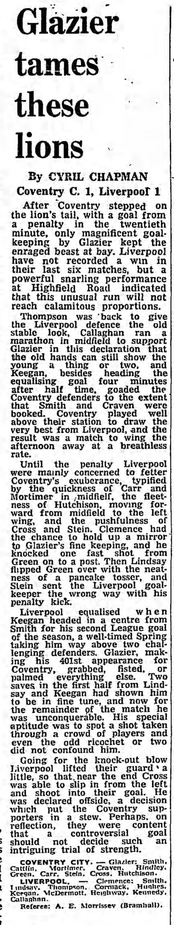 Guardian match report