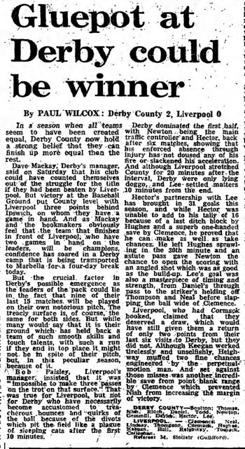 Guardian match report
