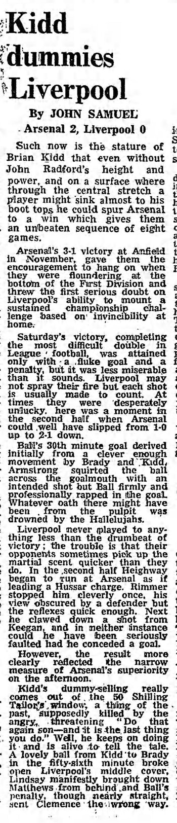 Guardian match report