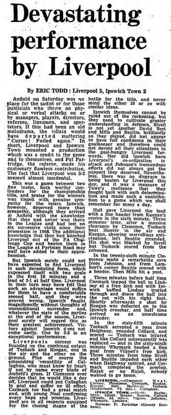 Guardian match report