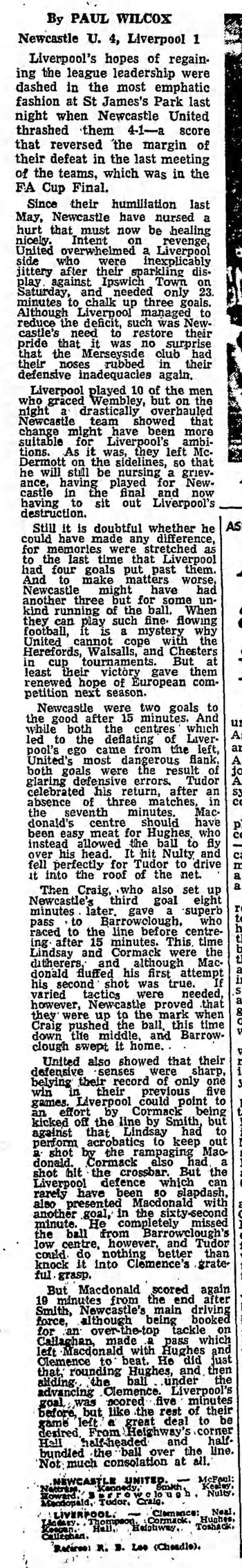 Guardian match report