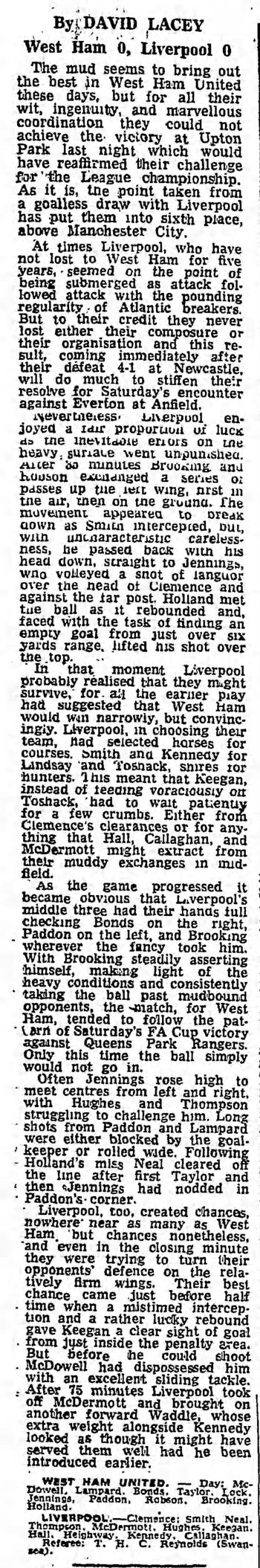 Guardian match report