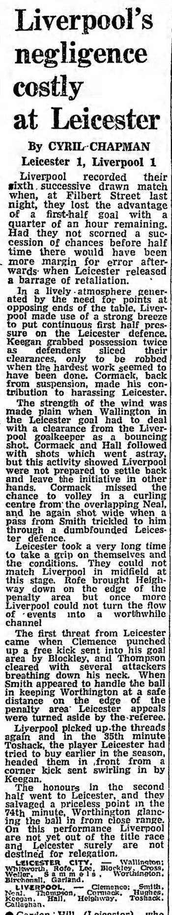 Guardian match report