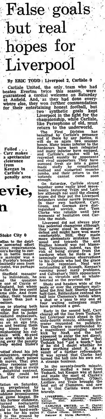 Guardian match report