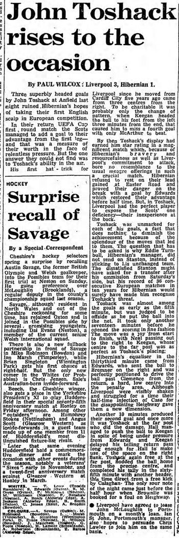 Guardian match report