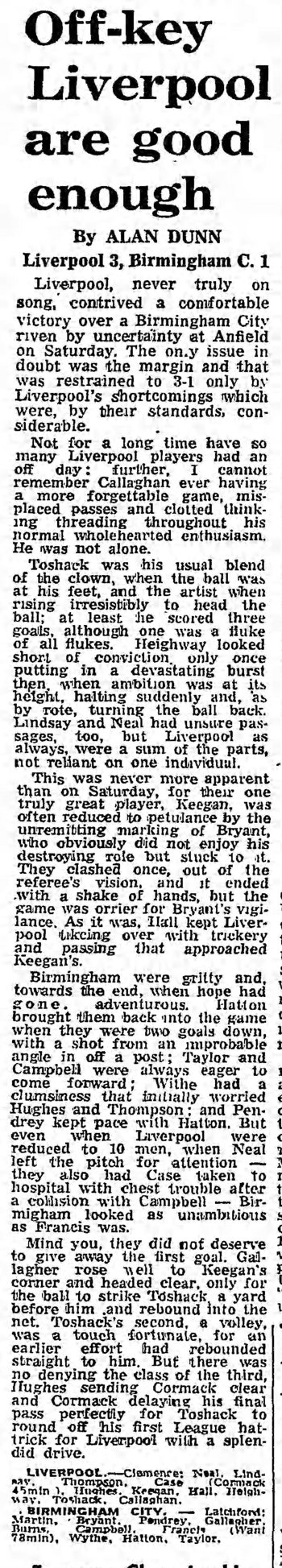 Guardian match report