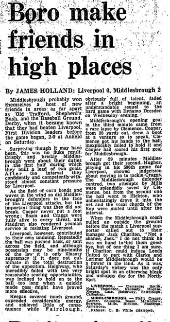 Guardian match report