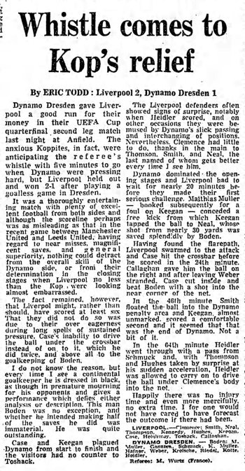 Guardian match report