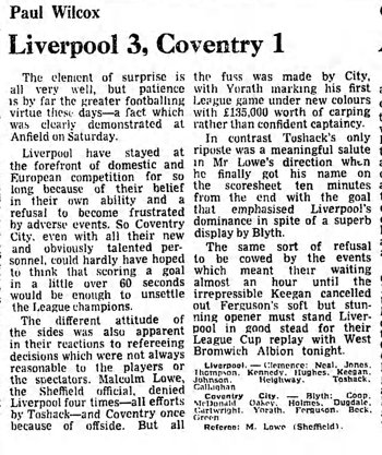 Guardian match report