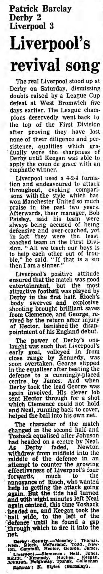 Guardian match report