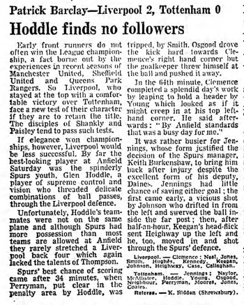 Guardian match report