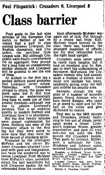 Guardian match report