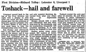 Guardian match report