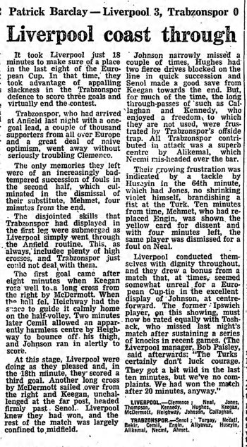 Guardian match report