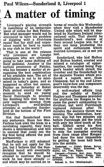 Guardian match report