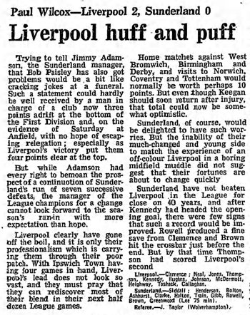 Guardian match report