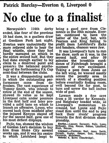 Guardian match report