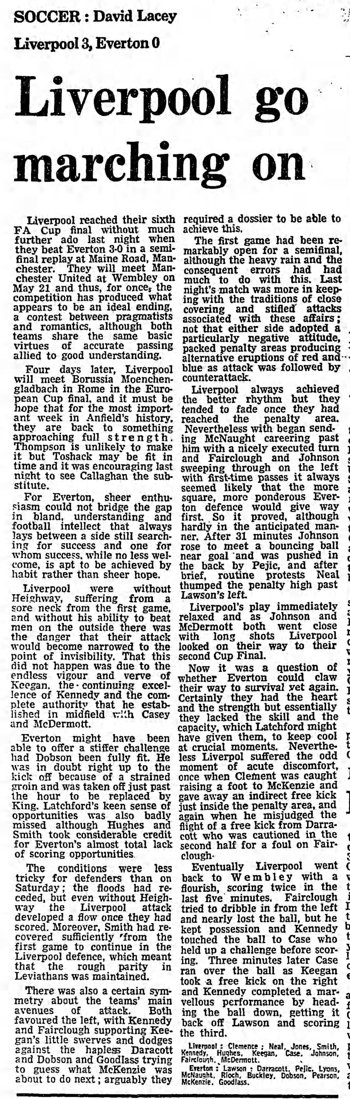 Guardian match report