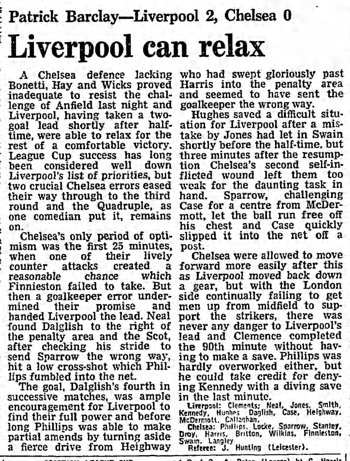 Guardian match report