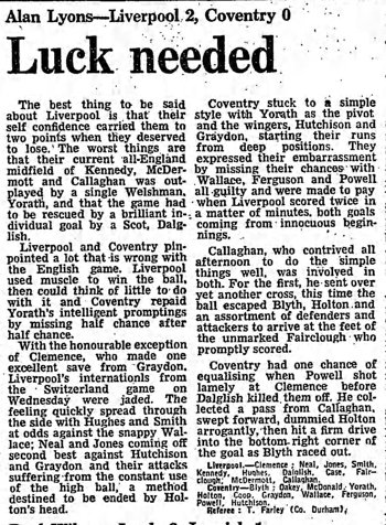 Guardian match report