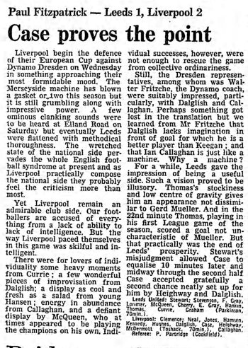 Guardian match report