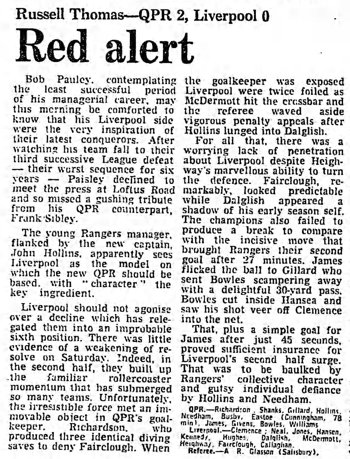 Guardian match report