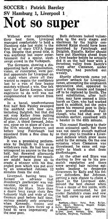 Guardian match report