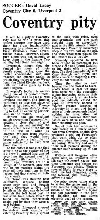 Guardian match report