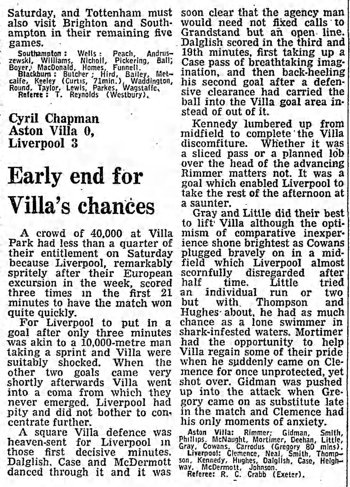 Guardian match report