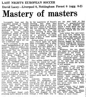 Guardian match report