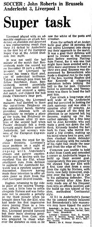 Guardian match report