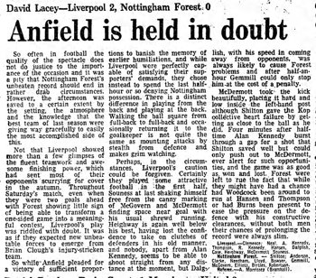 Guardian match report