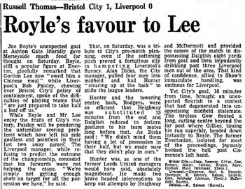 Guardian match report